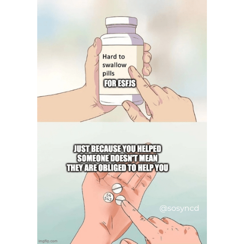 ESFJ Funny Meme - selfless