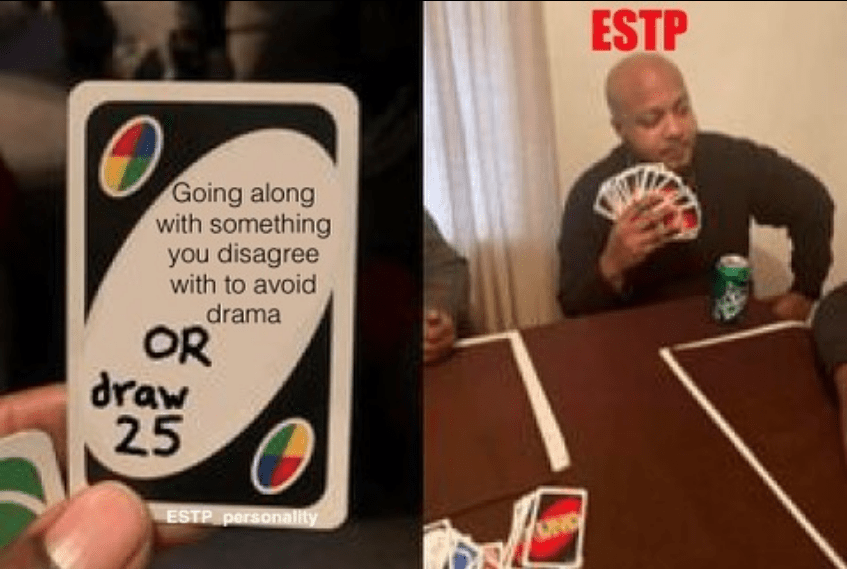 going along with something you disagree with to avoid drama personality type