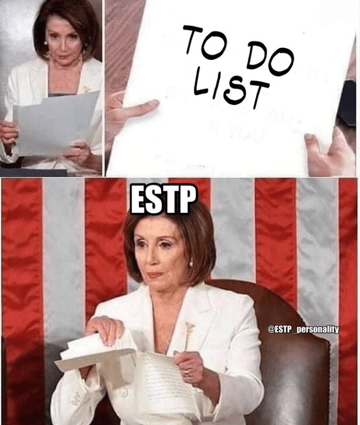 personality type hate to do list