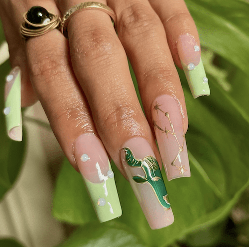 Green Taurus bull nails