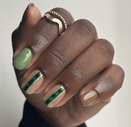 Earthy tones with leopard