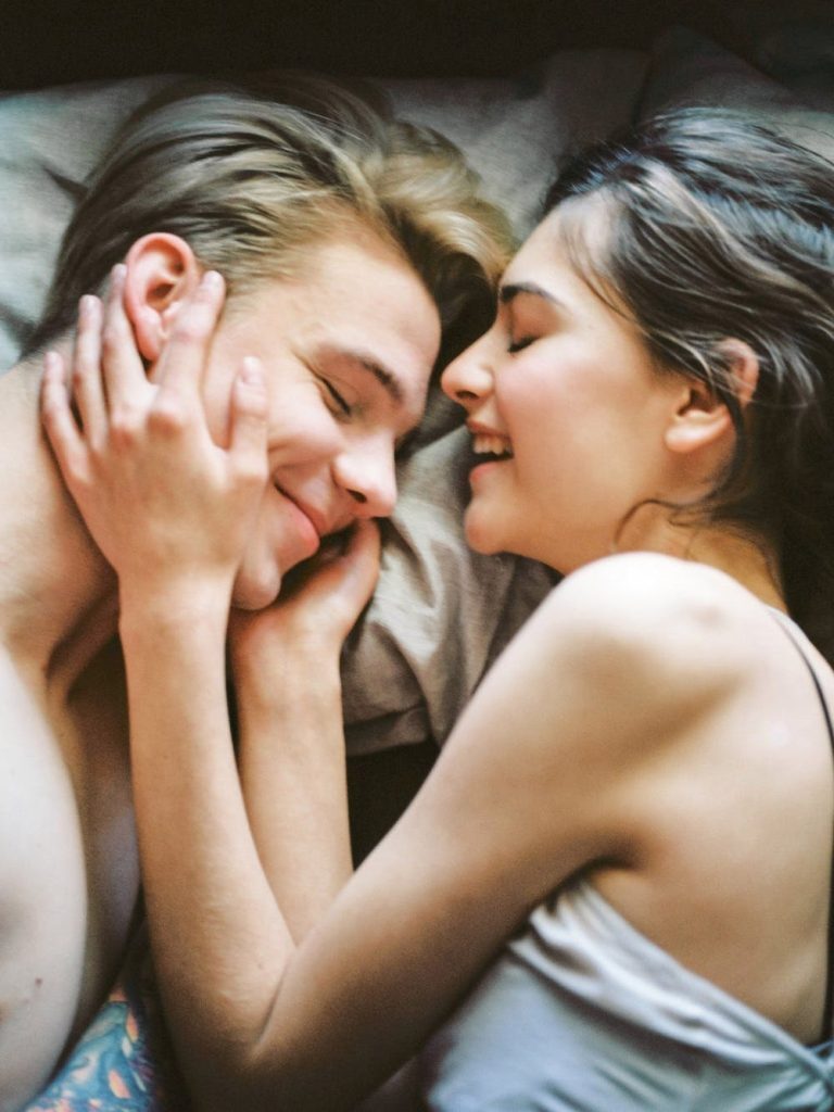 Cute couple laughing