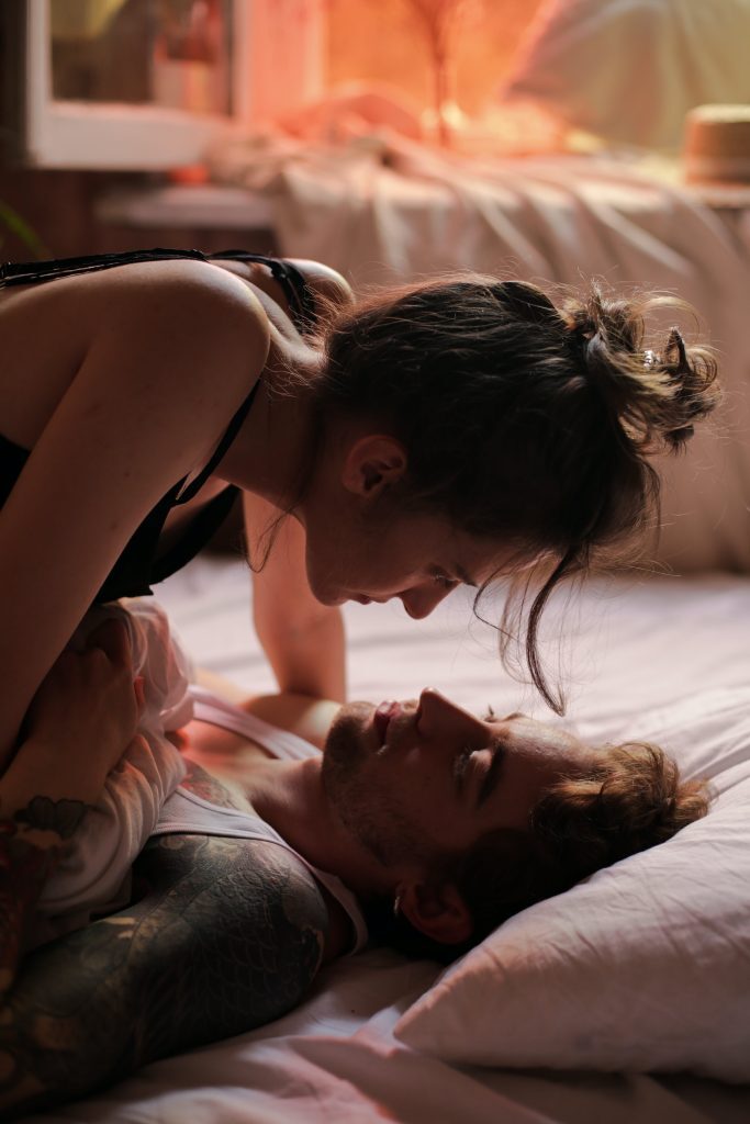 Couple intimate